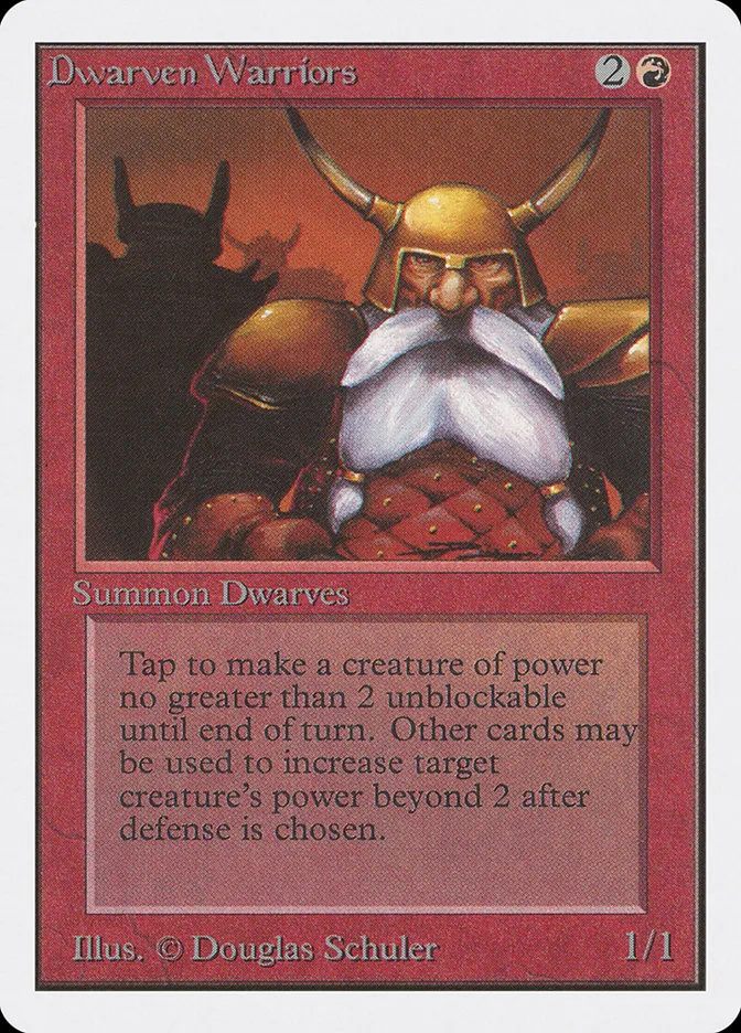 1993 Unlimited Edition Dwarven Warriors common #144 common card image