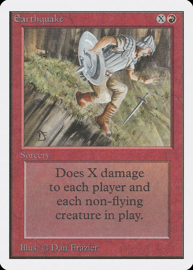 1993 Unlimited Edition Earthquake rare #147 rare card image