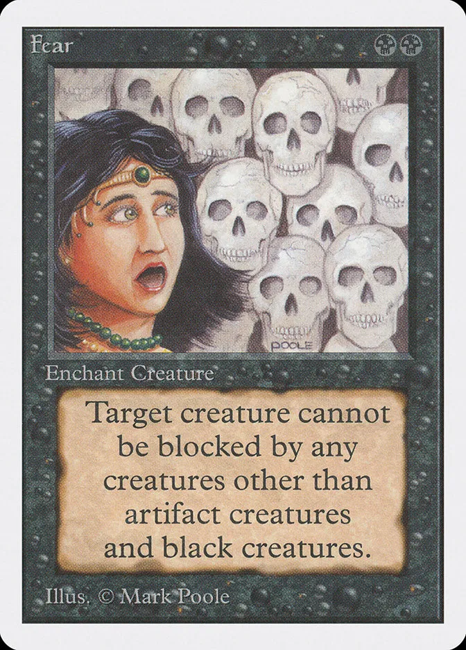 1993 Unlimited Edition Fear common #109 common card image
