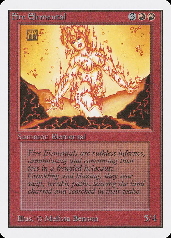 1993 Unlimited Edition Fire Elemental uncommon #149 uncommon card image