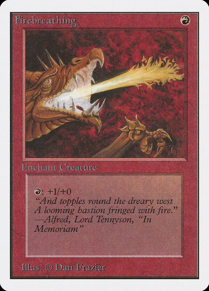 1993 Unlimited Edition Firebreathing common #151 common card image