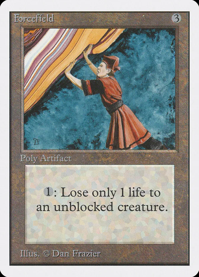 1993 Unlimited Edition Forcefield rare #244 rare card image