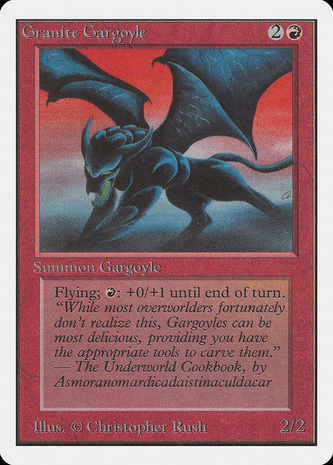 1993 Unlimited Edition Granite Gargoyle rare #156 rare card image