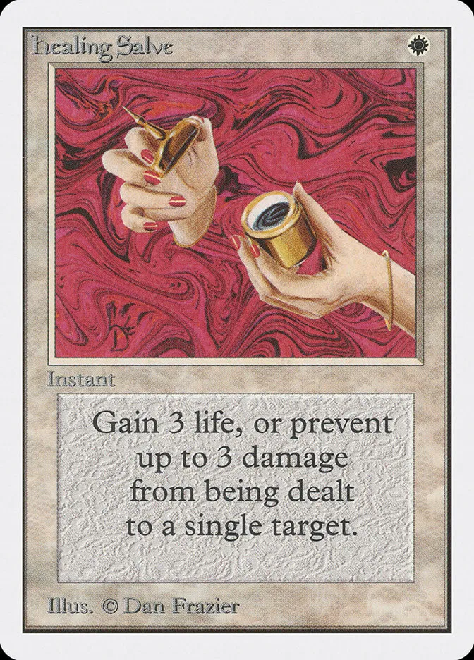 1993 Unlimited Edition Healing Salve common #23 common card image