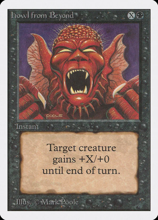 1993 Unlimited Edition Howl from Beyond common #112 common card image