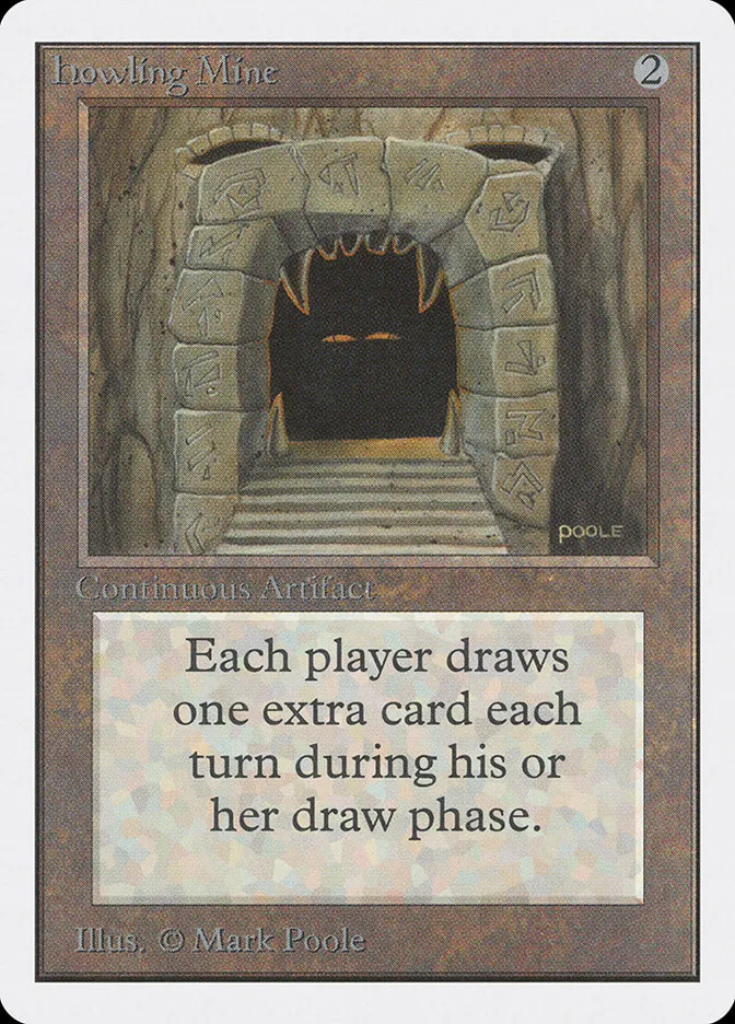 1993 Unlimited Edition Howling Mine rare #248 rare card image