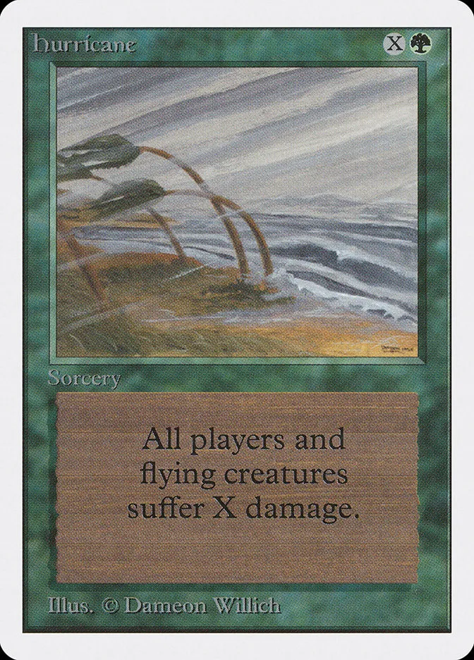 1993 Unlimited Edition Hurricane uncommon #201 uncommon card image
