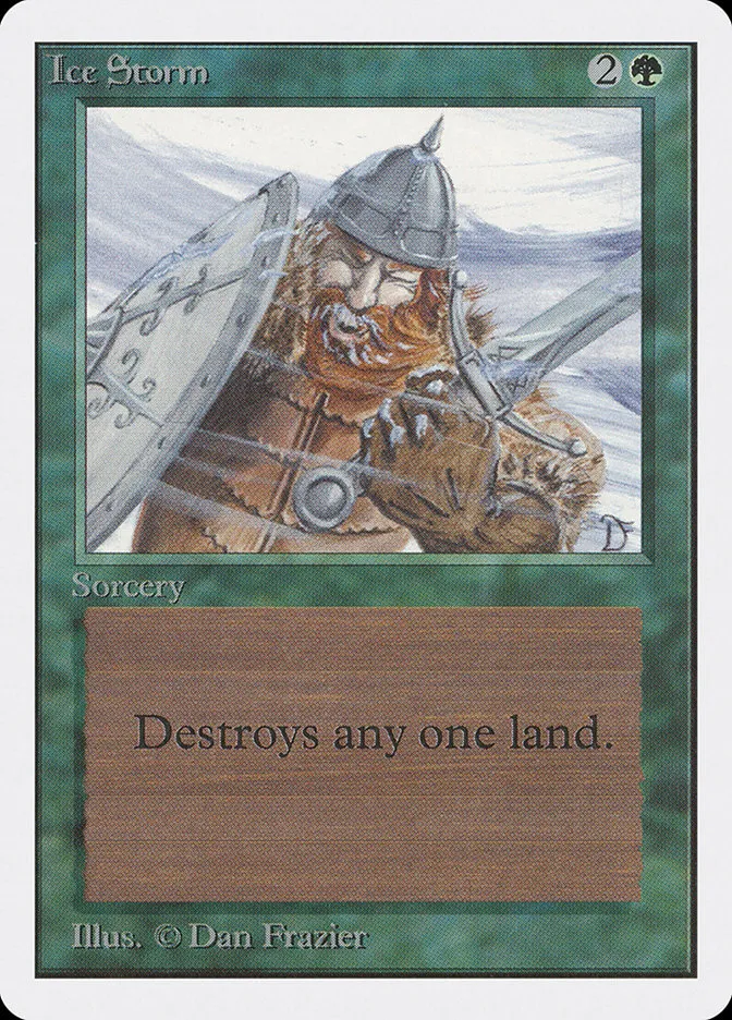 1993 Unlimited Edition Ice Storm uncommon #202 uncommon card image