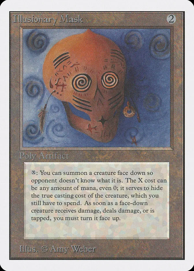 1993 Unlimited Edition Illusionary Mask rare #250 rare card image