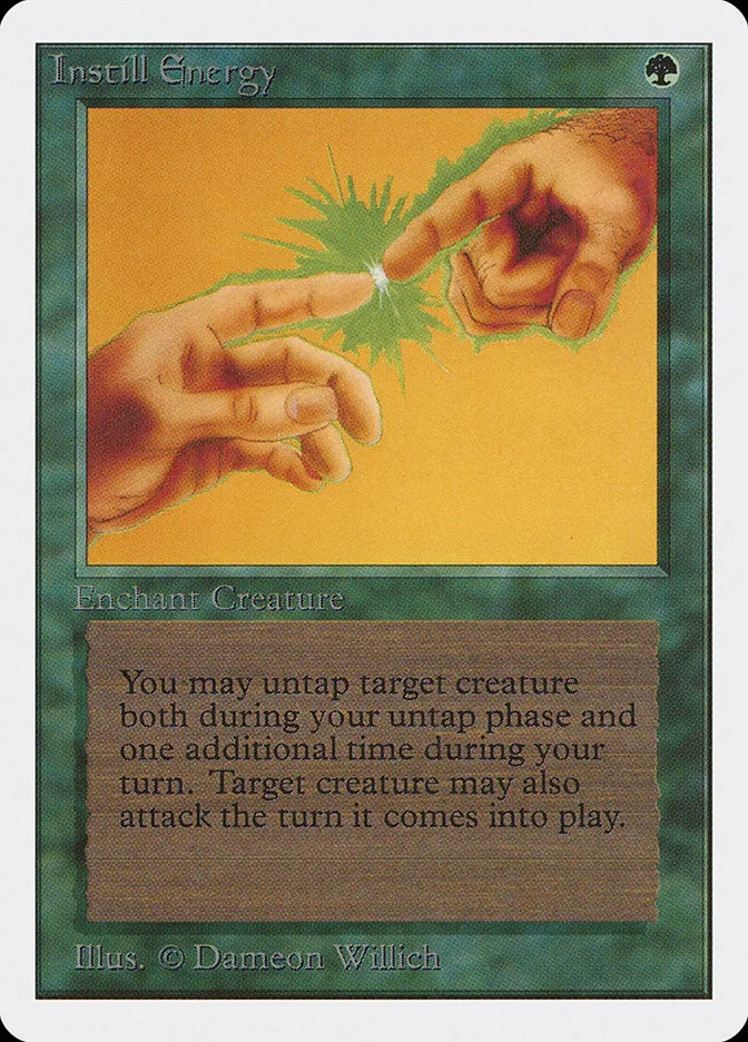 1993 Unlimited Edition Instill Energy uncommon #203 uncommon card image