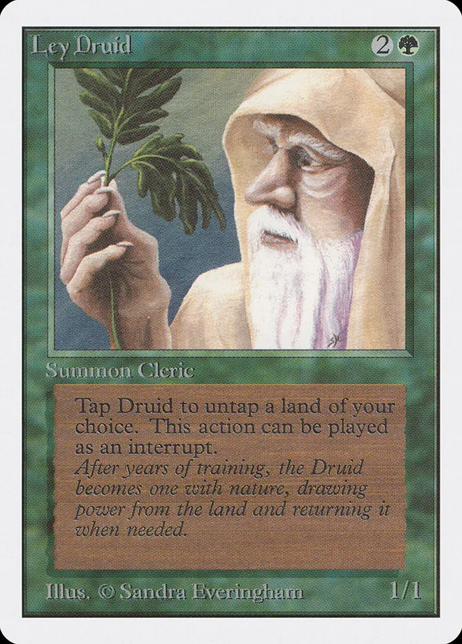 1993 Unlimited Edition Ley Druid uncommon #206 uncommon card image