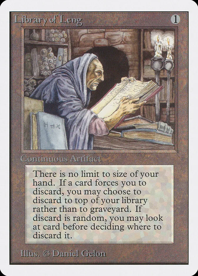 1993 Unlimited Edition Library of Leng uncommon #258 uncommon card image