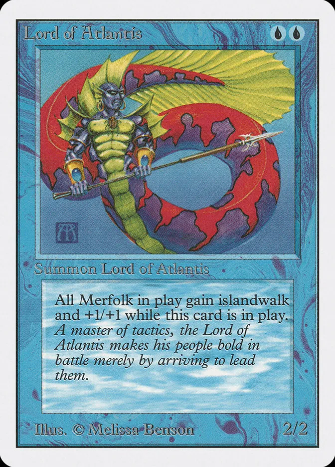 1993 Unlimited Edition Lord of Atlantis #63 rare card image