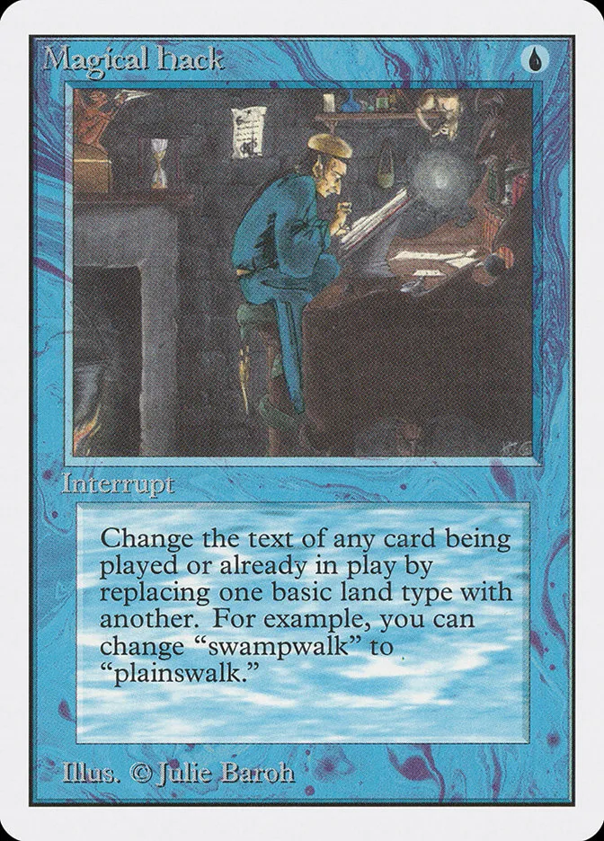 1993 Unlimited Edition Magical Hack rare #64 rare card image