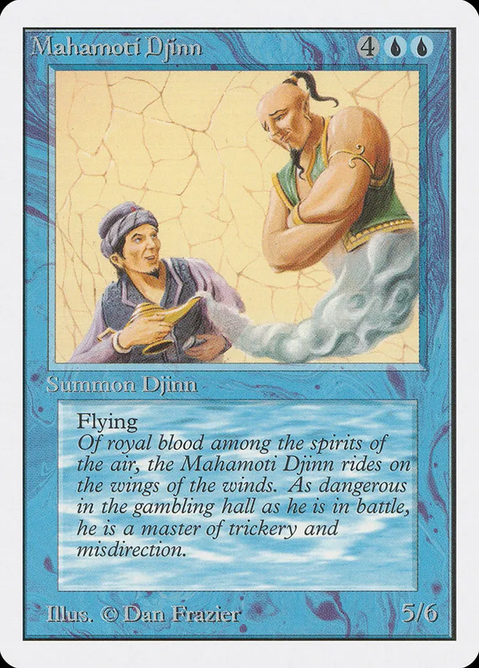 1993 Unlimited Edition Mahamoti Djinn rare #65 rare card image