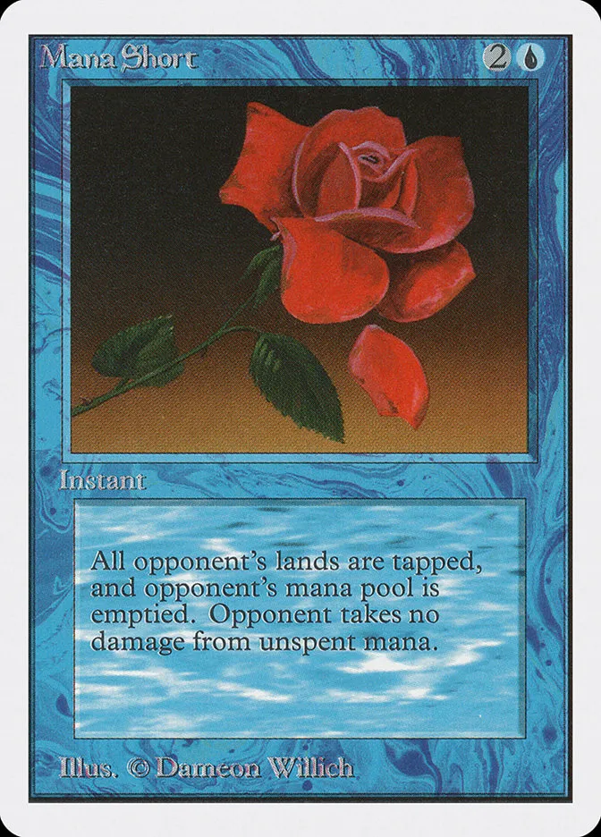 1993 Unlimited Edition Mana Short rare #66 rare card image