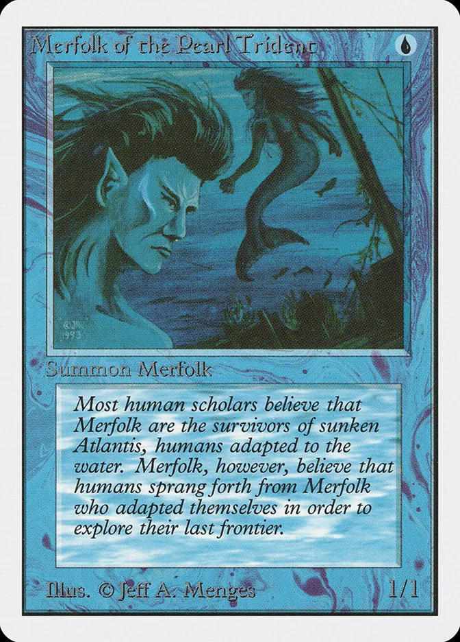 1993 Unlimited Edition Merfolk of the Pearl Trident #67 common card image