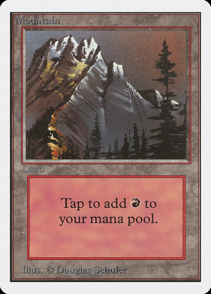 1993 Unlimited Edition Mountain [C] common #297 common card image