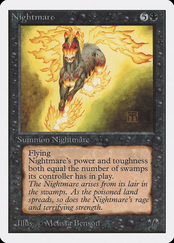 1993 Unlimited Edition Nightmare rare #119 rare card image