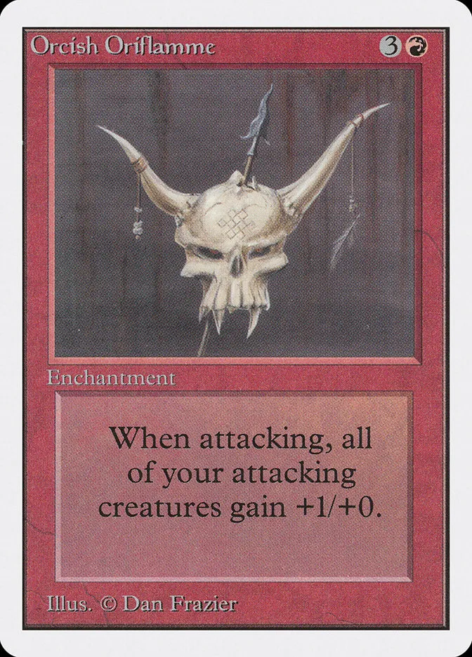 1993 Unlimited Edition Orcish Oriflamme #167 uncommon card image