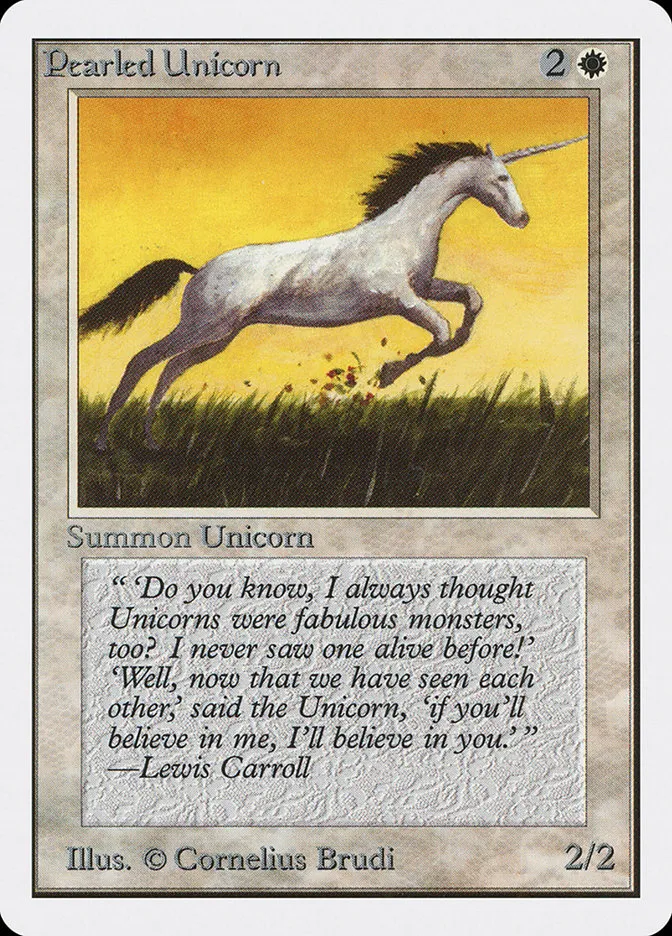 1993 Unlimited Edition Pearled Unicorn #31 common card image