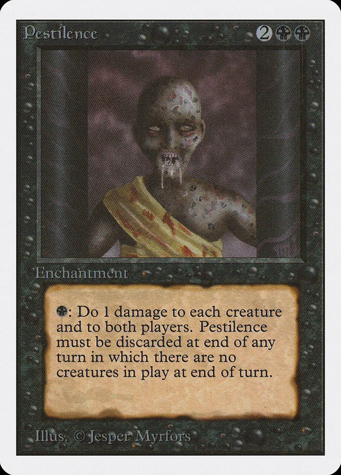 1993 Unlimited Edition Pestilence common #121 common card image