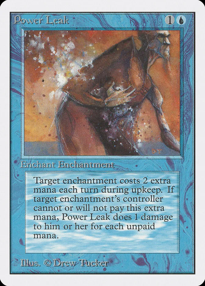 1993 Unlimited Edition Power Leak common #72 common card image