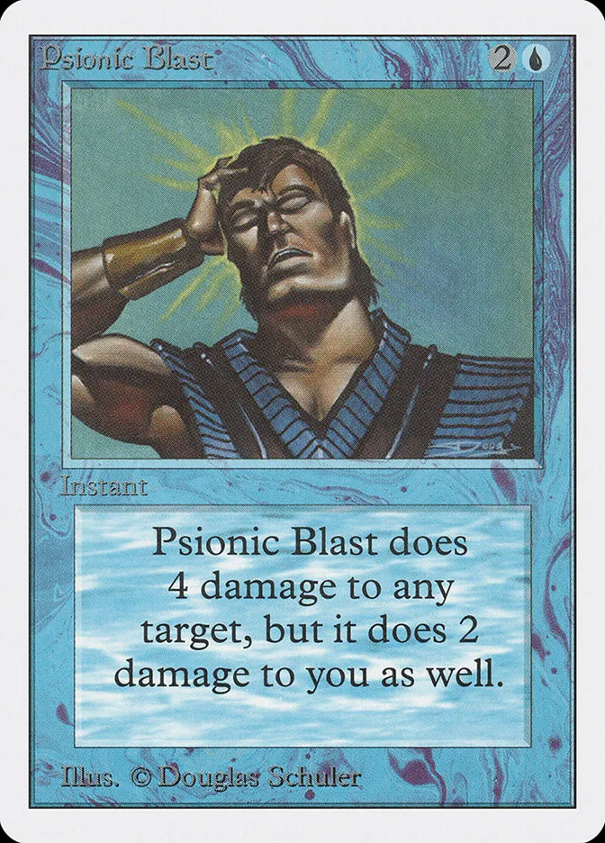 1993 Unlimited Edition Psionic Blast uncommon #75 uncommon card image