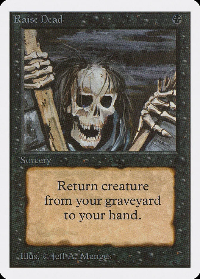 1993 Unlimited Edition Raise Dead common #123 common card image
