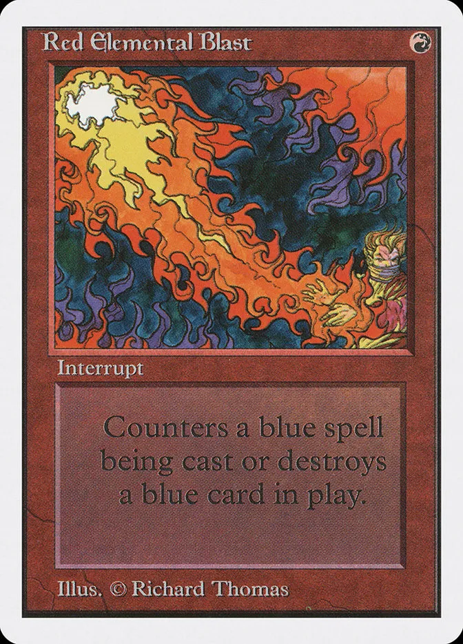 1993 Unlimited Edition Red Elemental Blast common #170 common card image