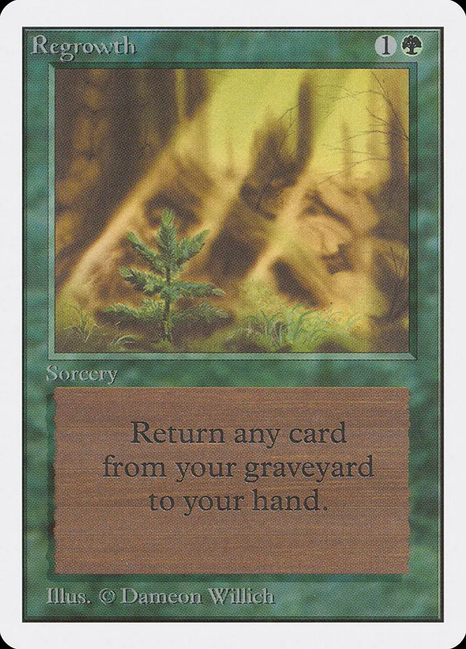 1993 Unlimited Edition Regrowth uncommon #215 uncommon card image