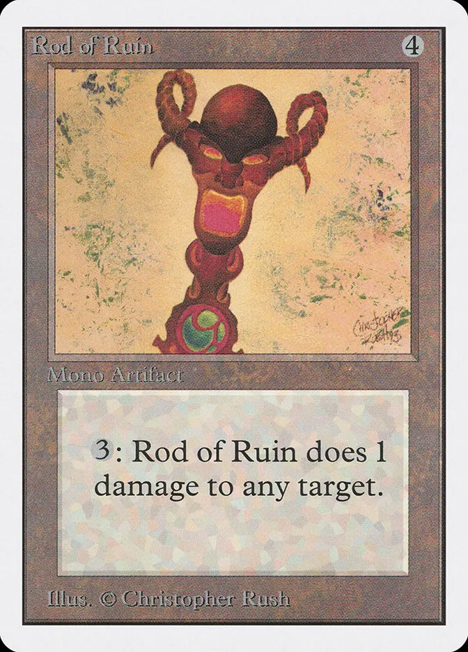 1993 Unlimited Edition Rod of Ruin uncommon #269 uncommon card image
