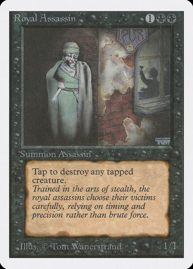 1993 Unlimited Edition Royal Assassin rare #124 rare card image