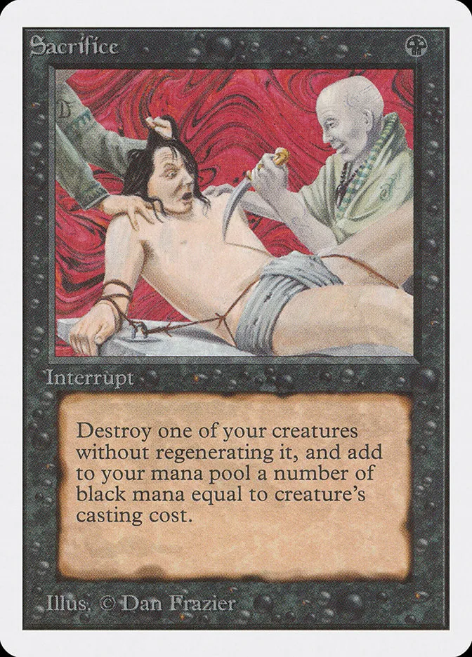 1993 Unlimited Edition Sacrifice #125 uncommon card image