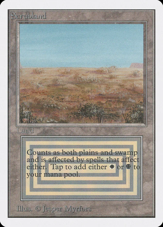 1993 Unlimited Edition Scrubland #282 rare card image