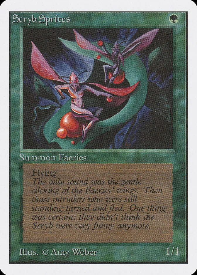 1993 Unlimited Edition Scryb Sprites common #216 common card image