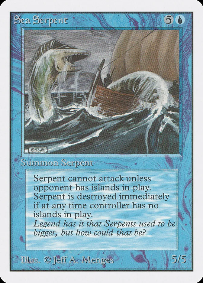 1993 Unlimited Edition Sea Serpent #77 common card image
