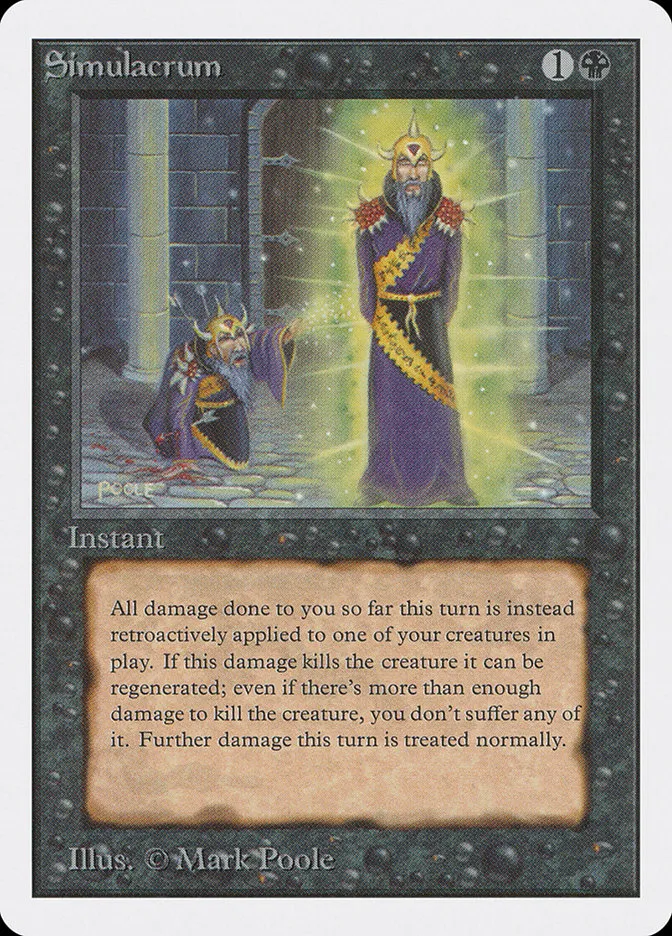 1993 Unlimited Edition Simulacrum uncommon #129 uncommon card image