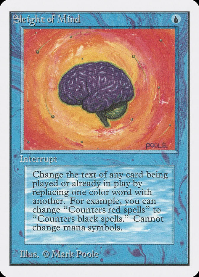 1993 Unlimited Edition Sleight of Mind rare #79 rare card image