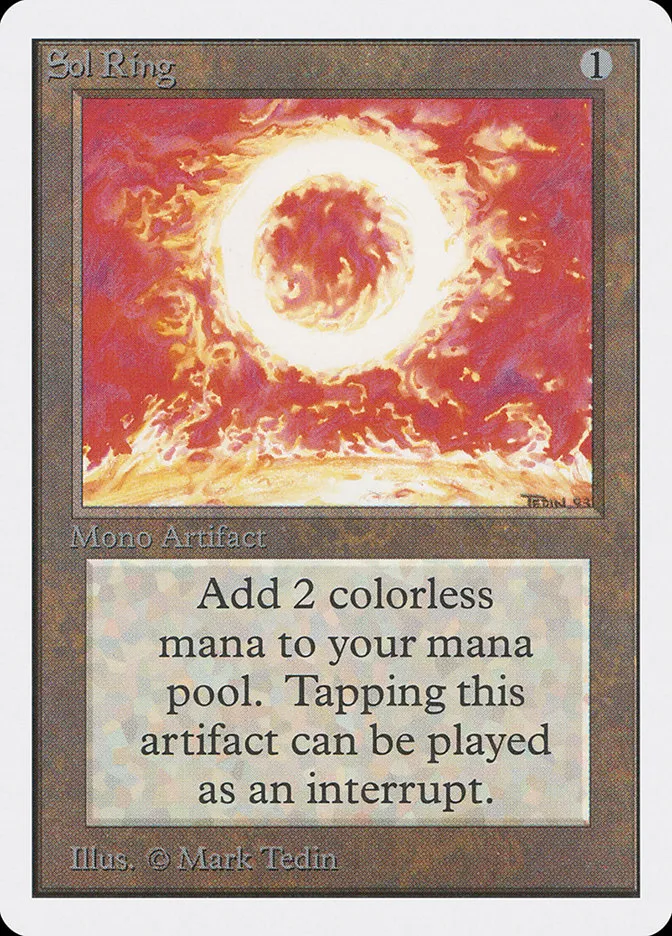 1993 Unlimited Edition Sol Ring uncommon #270 uncommon card image