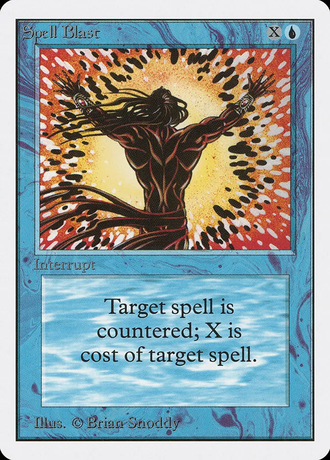 1993 Unlimited Edition Spell Blast common #80 common card image