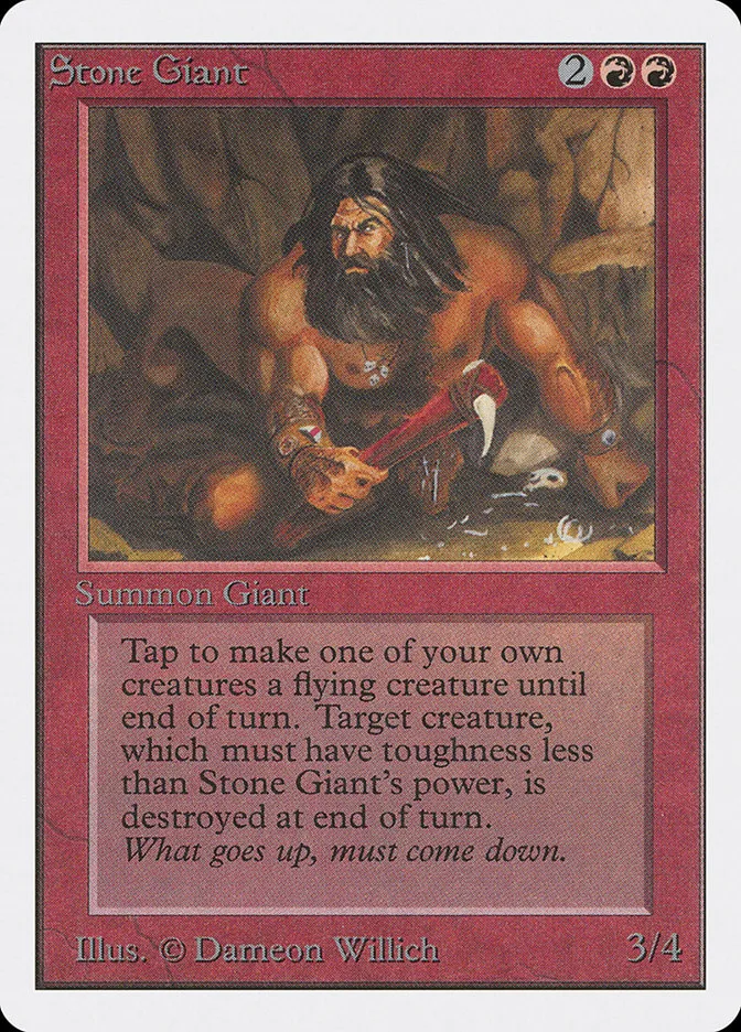 1993 Unlimited Edition Stone Giant #177 uncommon card image