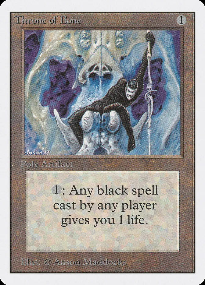 1993 Unlimited Edition Throne of Bone uncommon #274 uncommon card image