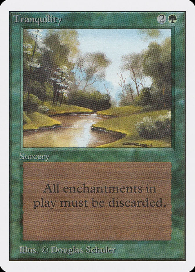 1993 Unlimited Edition Tranquility common #221 common card image