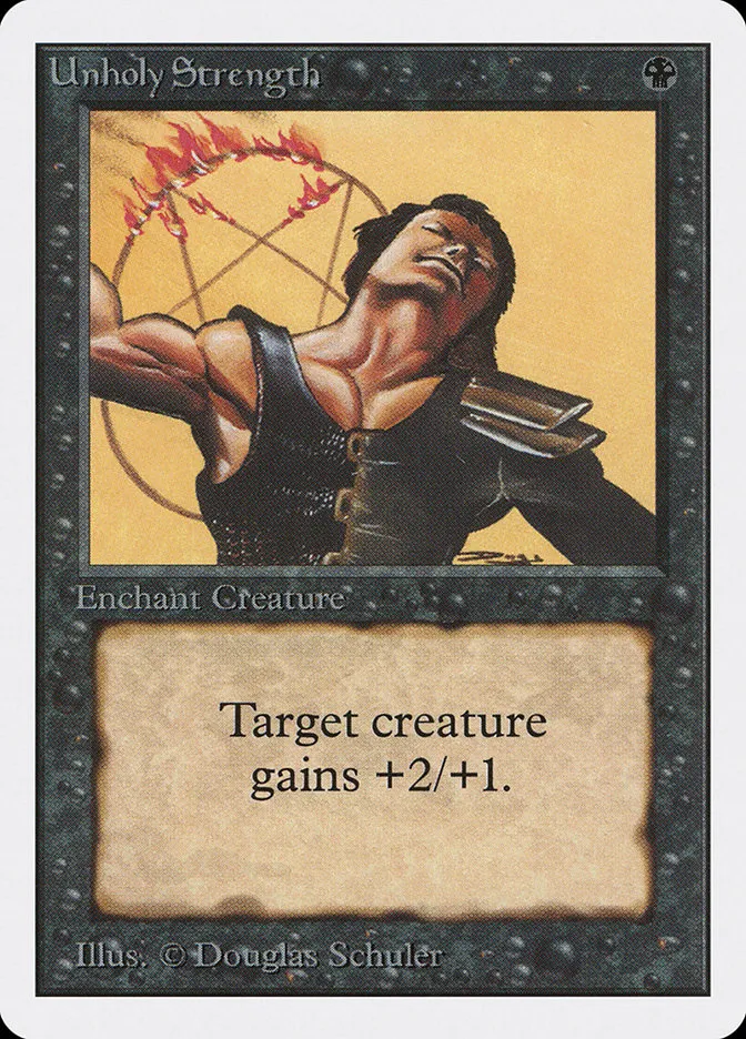 1993 Unlimited Edition Unholy Strength #132 common card image