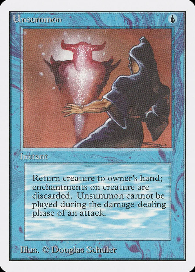 1993 Unlimited Edition Unsummon common #87 common card image