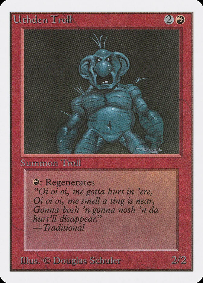 1993 Unlimited Edition Uthden Troll uncommon #181 uncommon card image