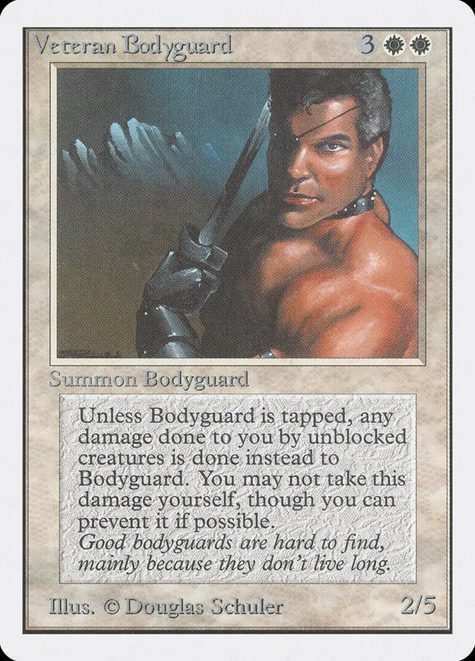 1993 Unlimited Edition Veteran Bodyguard rare #42 rare card image