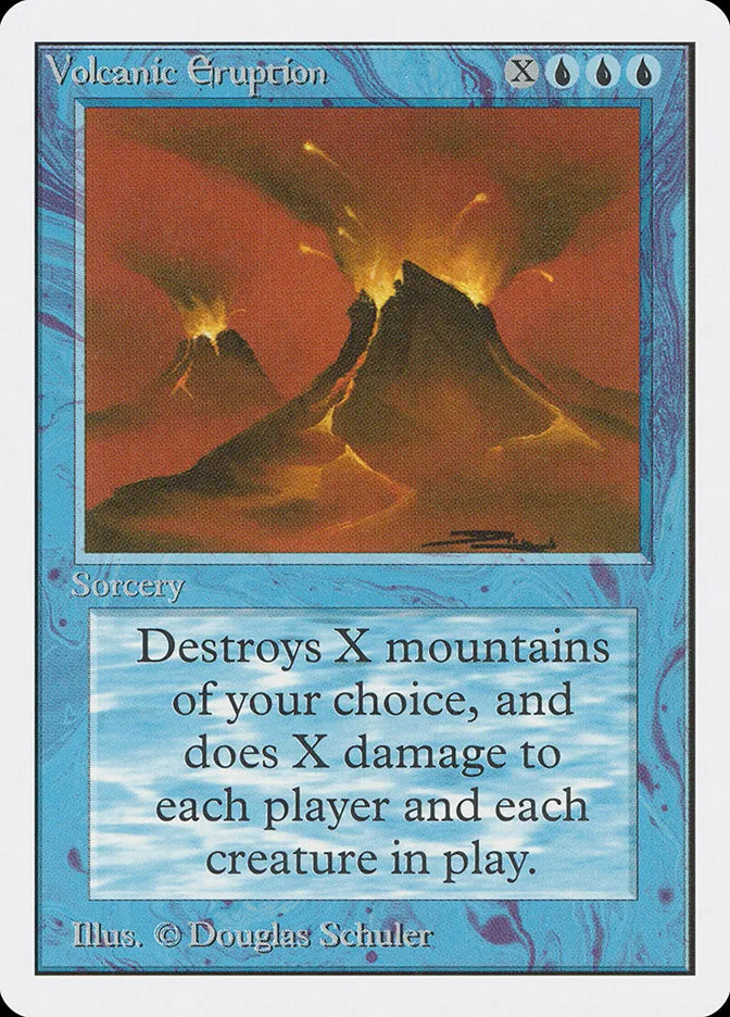 1993 Unlimited Edition Volcanic Eruption #89 rare card image