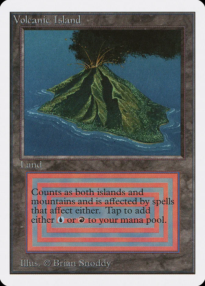1993 Unlimited Edition Volcanic Island #287 rare card image